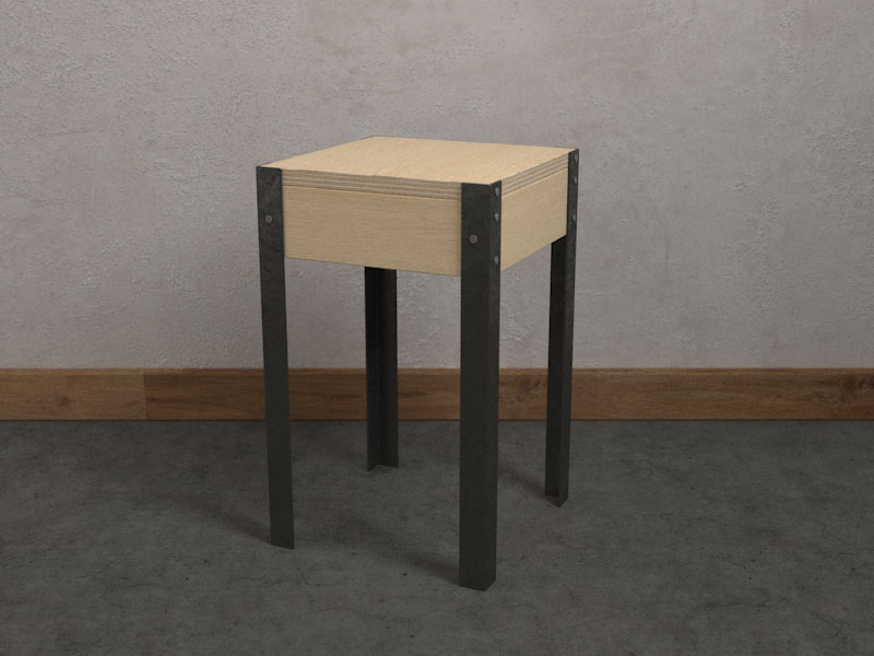mesa comedor industrial pipe