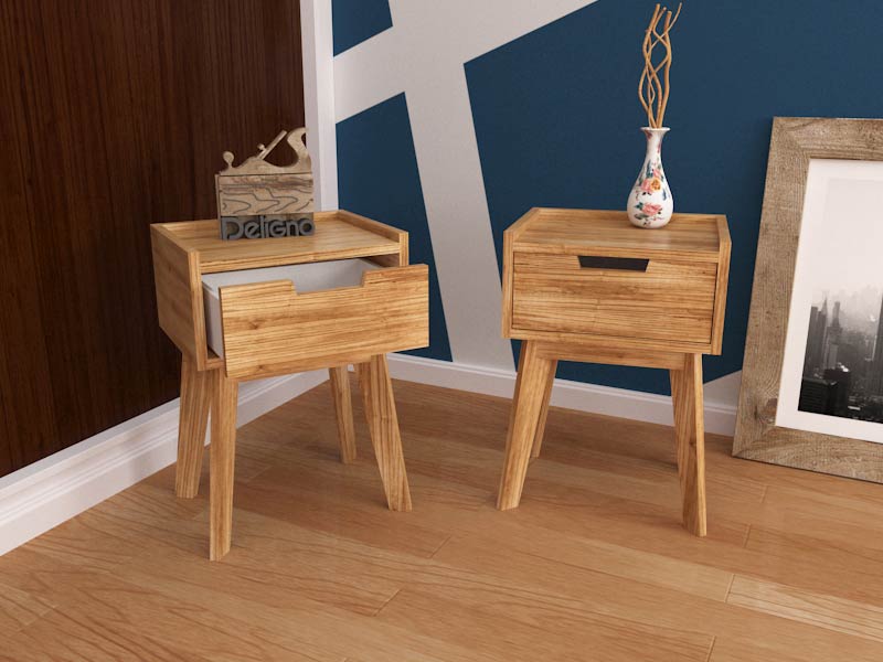 mesa de luz vintage