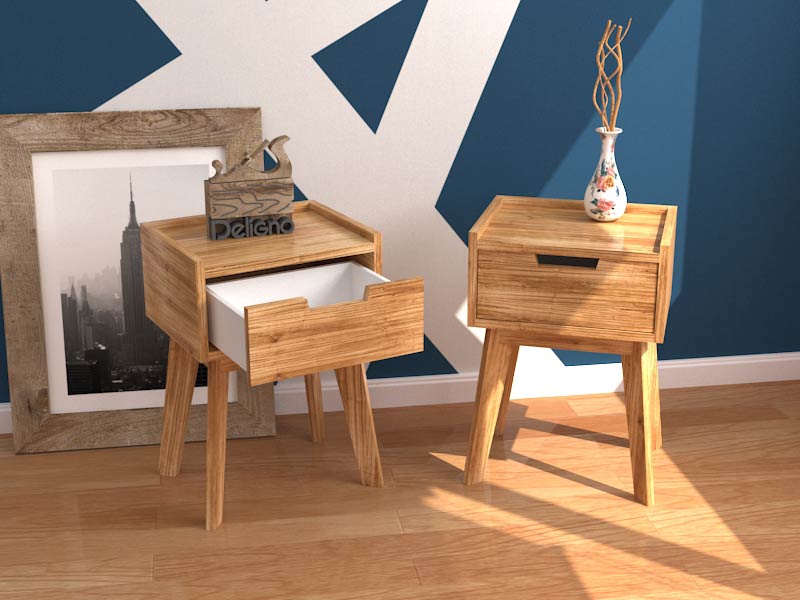 mesa de luz vintage